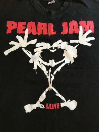 Vintage Pearl Jam Alive Shirt - Stickman Size Xl