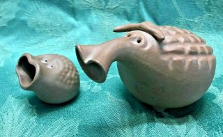 Pair Vintage Robert Maxwell Beasties Critter Mid Century California Art