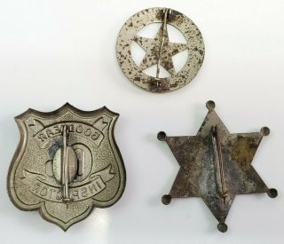 OBSOLETE Vintage Police Badges,  Goodyear Inspector,  Walnut (Chicago) Illinois IL 2