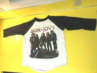 Vintage Orignal 1989 Bon Jovi T Shirt The Brotherhood On Tour Concert Rock