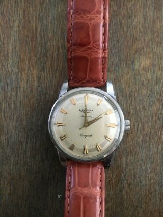 Rare Vintage Longines " Conquest " Automatic Stainless Men 