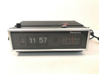 Vtg Panasonic Rc - 7021 Fm/am Flip Clock Radio Alarm Made In Japan