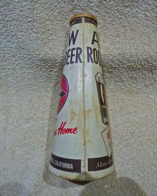 VINTAGE 1950s A&W ROOT BEER WAXED QUART KONE & 1950s GLASS MUG 6