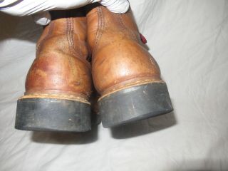 Vintage Vasque Brown Leather 1970 ' s Mountaineering hiking Boots USA Men US 10 5