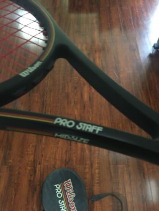 Vintage Wilson Pro Staff Midsize Graphite Kevlar Racquet 4 1/2 Grip 5