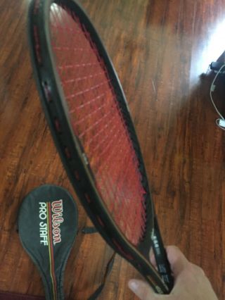 Vintage Wilson Pro Staff Midsize Graphite Kevlar Racquet 4 1/2 Grip 7