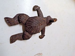 Vintage Old Carved Wood Bear String Puppet Senator Label