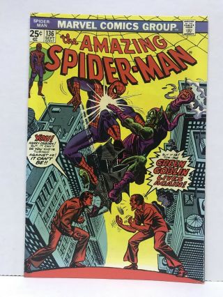Spider - Man 136 September 1976 Marvel Comics Unread Vintage