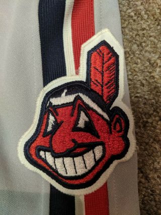 Vintage VTG Rawlings CLEVELAND INDIANS away jersey.  SZ 40 80s/90s 3