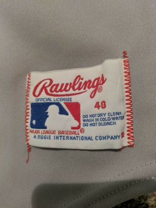 Vintage VTG Rawlings CLEVELAND INDIANS away jersey.  SZ 40 80s/90s 7