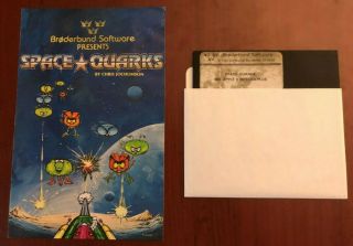 Space Quarks,  Apple Ii 2 Vintage Video Game,  Broderbund