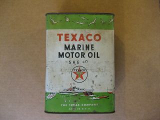 Texaco Vintage Marine Oil Gallon Can