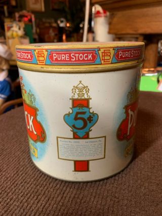 Set of 3 Vintage Cigar,  Tea and Coffee Tin Cans 