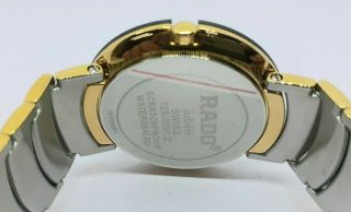 VINTAGE Men ' s Rado Jubile Double Tone Quartz DATE Wrist Watch 3