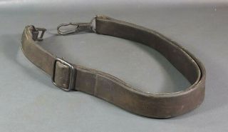1940 Ww2 German Army Wehrmacht Gunner Box Leather Strap Carrying Sling Belt Graf