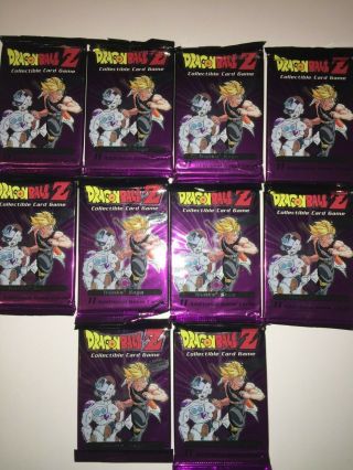 (10) Dragonball Z Trunks Saga Vintage Ccg Card Packs Extremely Rare Factory Seal