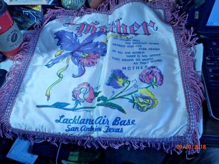Vintage Wwii Lackland Air Base,  Texas Home - Front Pillow Cover,  Mother