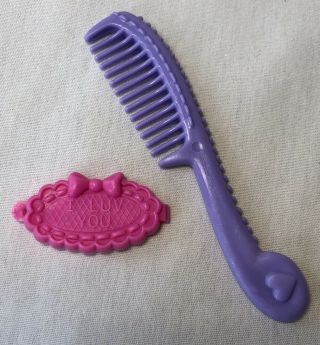 Vintage G1 My Little Pony Mail Order Rapunzel Rare Accessories Barrette And Comb