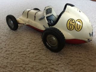 Vintage Roy Cox Thimble Drome Champion Car Tether Race Car No.  60 (No Motor) 3