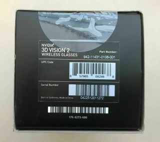 Rare NVidia 3D Vision 2 Wireless Glasses - & (942 - 11431 - 0106 - 001) 6