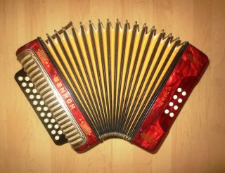 Hohner Erica - C/f - Vintage Accordion In - Made In Germany