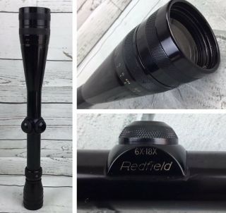 Redfield Scope 6x 18x Long Range Target Rifle Scope Vintage Hunting