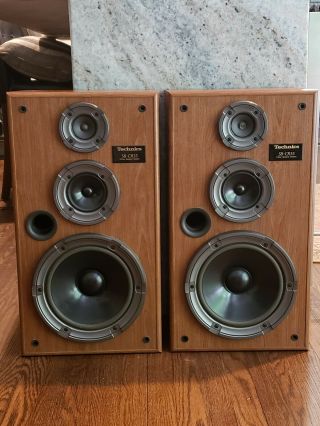 Vintage Technics Sb - Cr55 3 - Way Speakers Correlative Serial Number