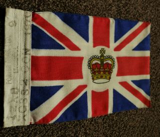 Dated 1970 Small British Consulate Vintage Union Jack Flag (Official Car Flag) 3