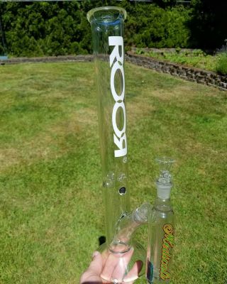 Roor Us White Label 18 " Tube Icemaster 5mm W/ Medicali Ash Catcher Vtg