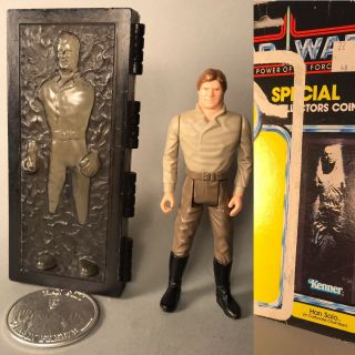 Star Wars Vintage Han Solo In Carbonite Last 17 Potf 100