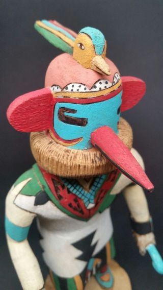 Vintage Authentic Hopi Kachina Doll Skirt Man (ota - Kwasa - Itaq) Deloria Adams 9 "