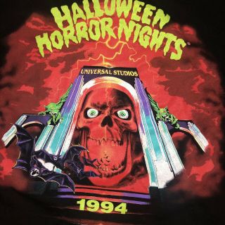 Vtg 1994 Rare Universal Studios Florida Halloween Horror Nights Hhr Promo Shirt