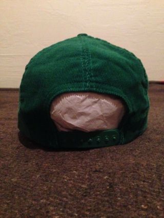 Vintage Campbell ' s Soup Fresh Corduroy Green Hat Snapback 4