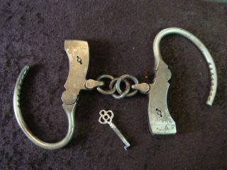 Vintage Mattatuck Handcuffs Antique Police 1920 