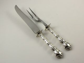 Reed & Barton Tara Sterling Silver Carving Set - Knife And Fork - No Monograms