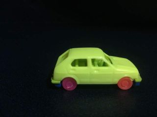 Mini Car Plastic Volkswagen Golf Ls Made In Colombia Vintage 1,  64 Inches Green
