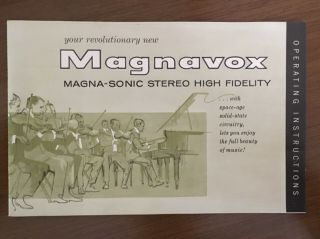 Vintage 1960’s Magnavox Magnasonic stereo console model 3RP616. 3