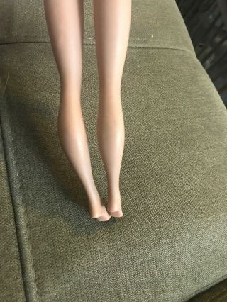 Vintage Barbie Doll Brunette Bubble - cut Bubblecut Thick Hair Straight Leg ‘60s 6