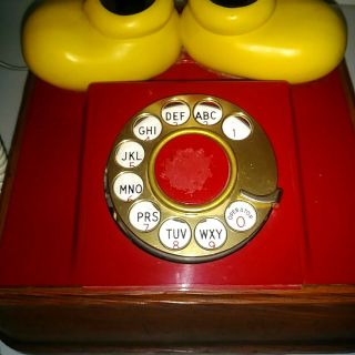 VTG 1976 MICKEY MOUSE ROTARY DIAL TELEPHONE Phone Figure Walt Disney 7