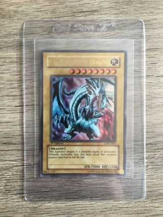 Blue - Eyes White Dragon Lob - A001 Ultra Rare Yugioh Card 1st Edition Holographic
