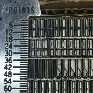 Huxley Vertical 18 pt - Letterpress Type - Vintage Metal Lead Sorts Font Fonts 3