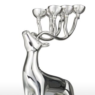 Alloy Candle Holders Deer 6 Metal Arms Candlestick Party Wedding Home Decor 2