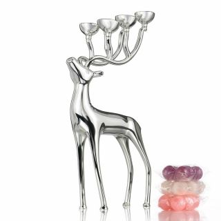 Alloy Candle Holders Deer 6 Metal Arms Candlestick Party Wedding Home Decor 6