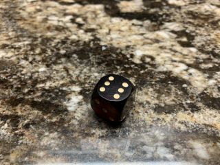 Rare Vintage Cherry Amber Faturan Bakelite Single Large Die Dice