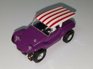 Vintage Ho Slot Car Dune Buggy Purple