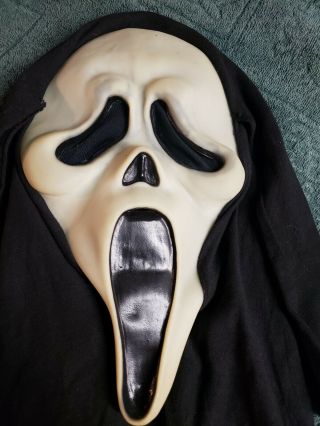 Fantastic Faces Ghostface Scream Mask Vintage Cloth Fun World Div Rare 6