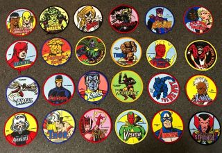 16 Marvel Comics Vintage Patches 1980s Avengers X - Men & More Rare