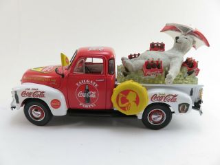 Danbury 1953 Coca - Cola Polar Bear Pickup - Chevy 3100 Half Ton - Rare