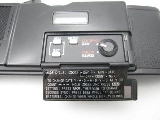 Vintage Minolta Quartz Data Back D (made In Japan) (battery Installed)
