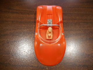 Vintage Cox 1/24 Scale La Cucaracha Slot Car Translucent Orange Body 3